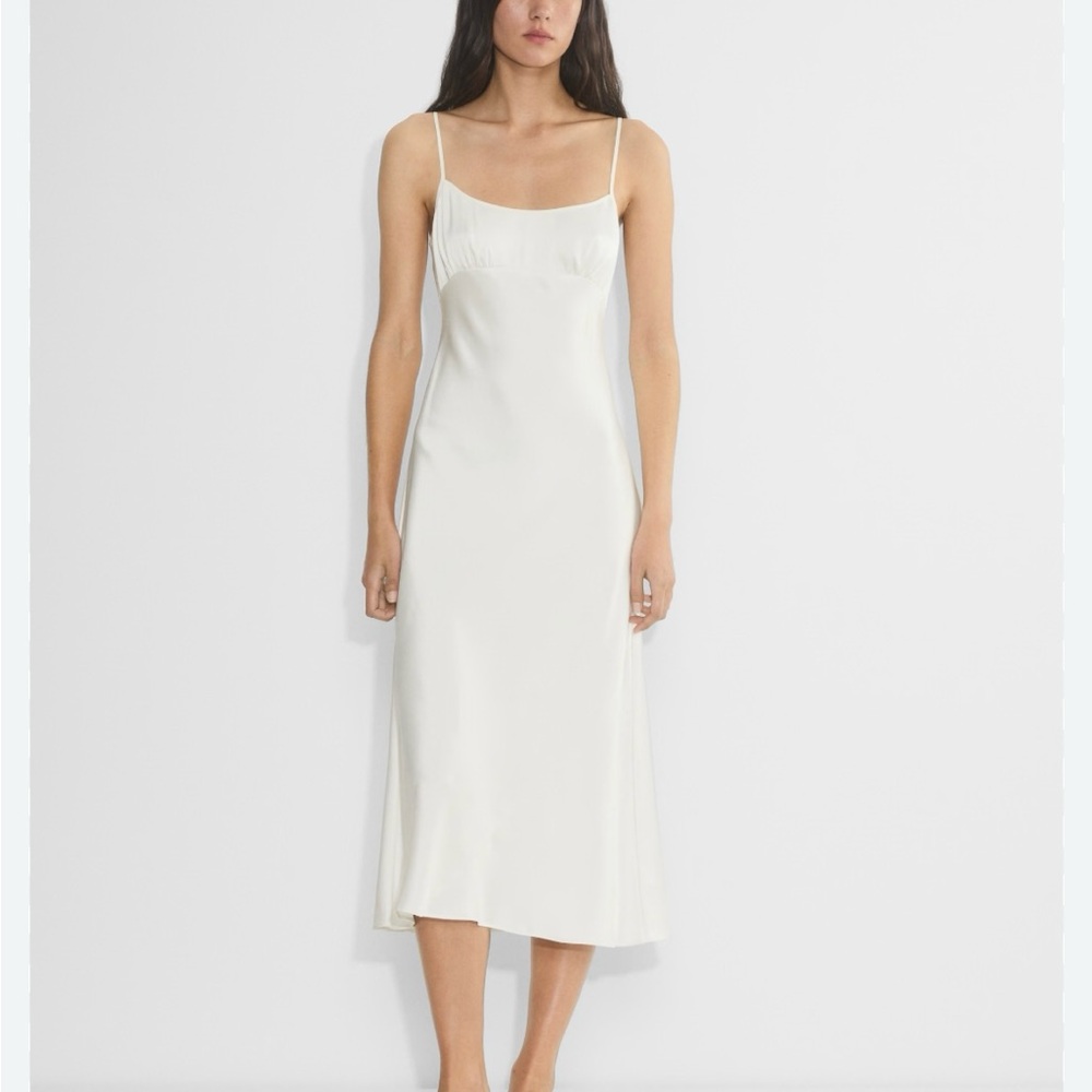 Aritiza Elegant White Slip Dress